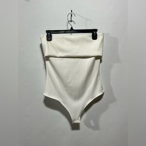 Live in the moment Ribbed Tube Top Bodysuit‎ Women’s Size Large